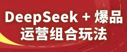 DeepSeek+爆品运营组合玩法,2025淘系精品课-一个公司创业项目 - 淘金吧