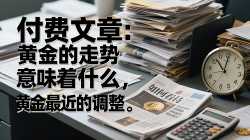 付费文章:黄金的走势意味着什么,如何看待黄金最近的调整-一个公司创业项目 - 淘金吧