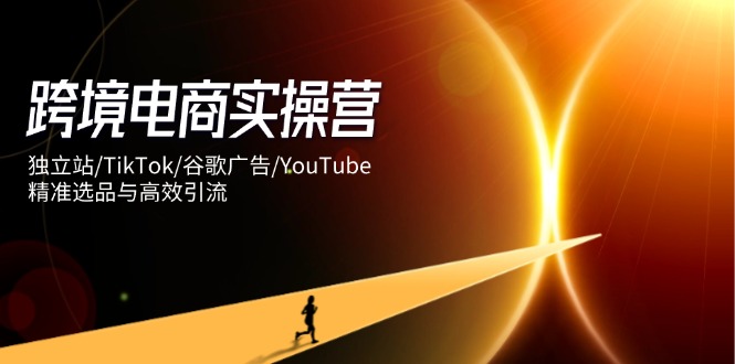 跨境电商实操营:独立站/TikTok/谷歌广告/YouTube,精准选品与高效引流-一个公司创业项目 - 淘金吧