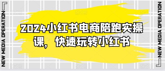 2024小红书电商陪跑实操课，快速玩转小红书，超过20节精细化课程-一个公司创业项目 - 淘金吧