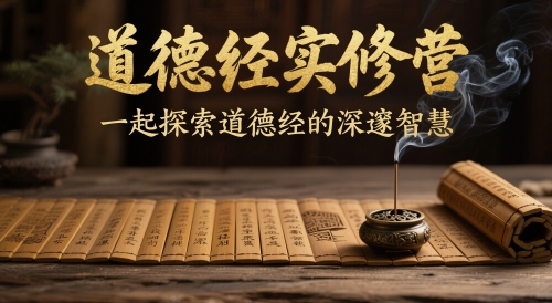 道德经实修营，一起探索道德经的深邃智慧