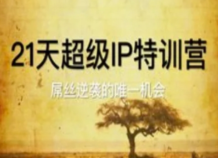 21天超级IP特训营,屌丝逆袭的唯一机会-一个公司创业项目 - 淘金吧