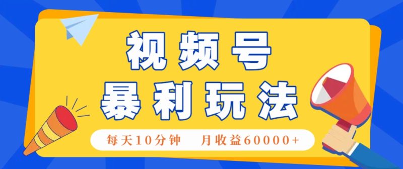 视频号AI赚钱法，每天只需10分钟，月入6万+！(超详细拆解)-一个公司创业项目 - 淘金吧