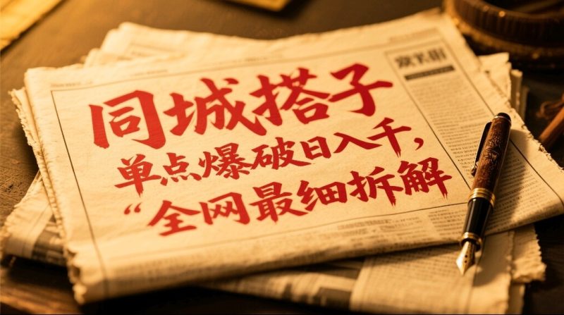 同城搭子群19.9单点爆破日入千,搭子组局月入万,全网最细拆解-一个公司创业项目 - 淘金吧