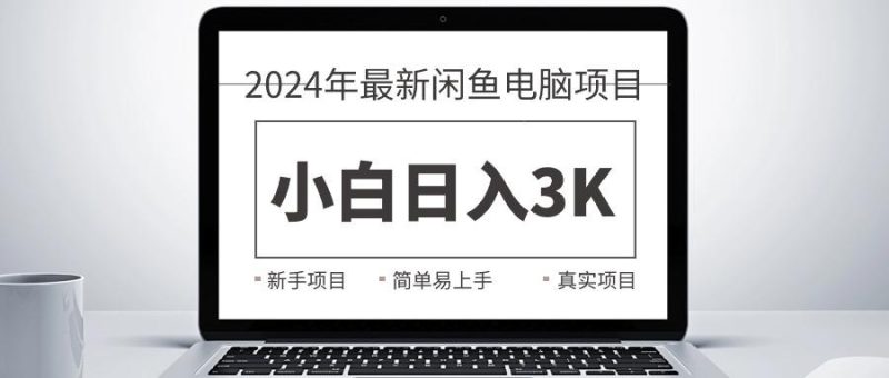 2024最新闲鱼卖电脑项目,新手小白日入3K+,最真实的项目教学-一个公司创业项目 - 淘金吧