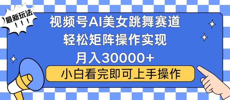 视频号蓝海赛道玩法，当天起号，拉爆流量收益，小白也能轻松月入30000+-一个公司创业项目 - 淘金吧
