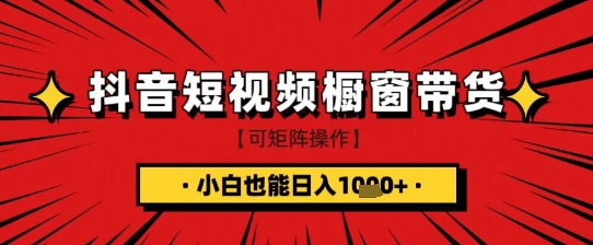 抖音短视频食品橱窗带货，小白轻松上手日入1k+【揭秘】-一个公司创业项目 - 淘金吧