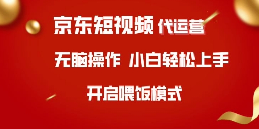 京东短视频代运营,全程喂饭,小白轻松上手【揭秘】-一个公司创业项目 - 淘金吧