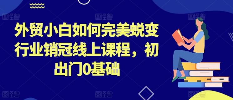 外贸小白如何完美蜕变行业销冠线上课程，初出门0基础-一个公司创业项目 - 淘金吧