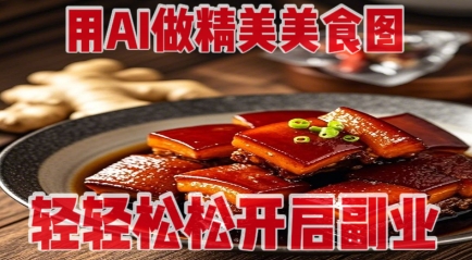 用AI做精美美食图,无需专业设备拍摄,轻轻松松开启副业-一个公司创业项目 - 淘金吧