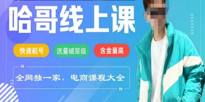 电商线上课程2025年，快速起号，流量破层级，这套方法起号率99%-一个公司创业项目 - 淘金吧