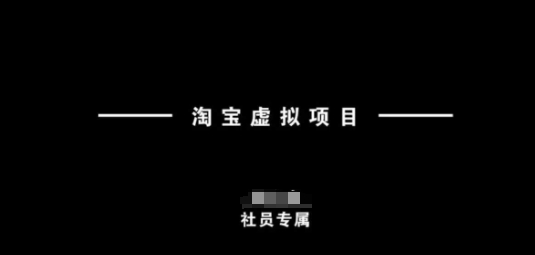 淘宝虚拟项目,从理论到实操,新手也能快速上手-一个公司创业项目 - 淘金吧