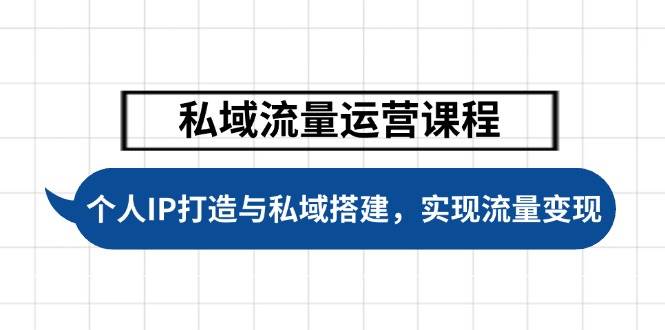 图片[1]-私域流量运营课程，个人IP打造与私域搭建，助力学员实现流量变现-云创网