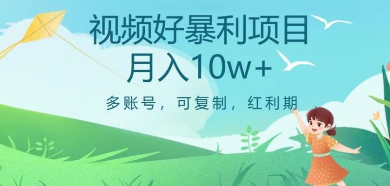 视频号暴利项目,多账号,可复制,红利期,月入10w+【揭秘】-一个公司创业项目 - 淘金吧