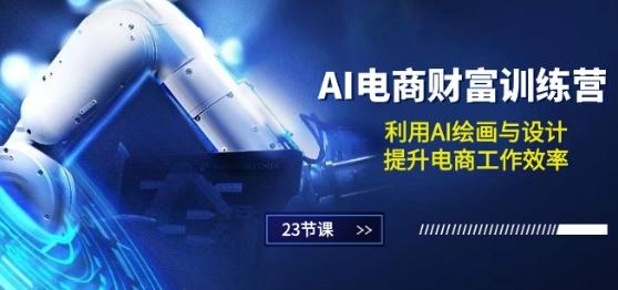 AI电商-财富训练营：利用AI绘画与设计，提升电商工作效率(23节课)-一个公司创业项目 - 淘金吧