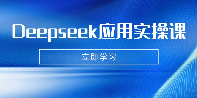 Deepseek应用实操课：AI制作数字妈妈、写真、短视频，辅导作业，PPT制作等-一个公司创业项目 - 淘金吧