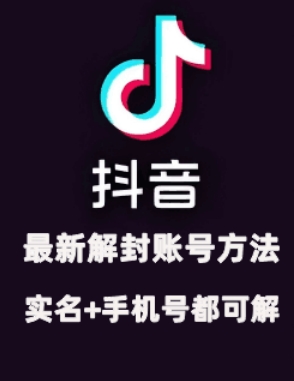 2024年11月抖音最新解封账号方法+解实名 自己真实实操已解2个号-一个公司创业项目 - 淘金吧