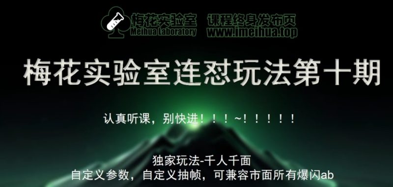 梅花实验室社群专享课视频号连怼玩法第十期课程+第二部分-FF助手全新高自由万能爆闪AB处理-一个公司创业项目 - 淘金吧