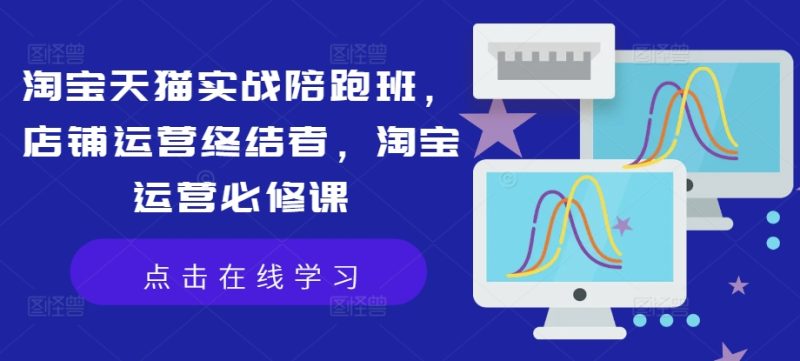 淘宝天猫实战陪跑班,店铺运营终结者,淘宝运营必修课-一个公司创业项目 - 淘金吧