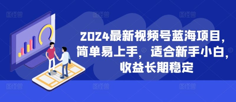2024最新视频号蓝海项目，简单易上手，适合新手小白，收益长期稳定-一个公司创业项目 - 淘金吧