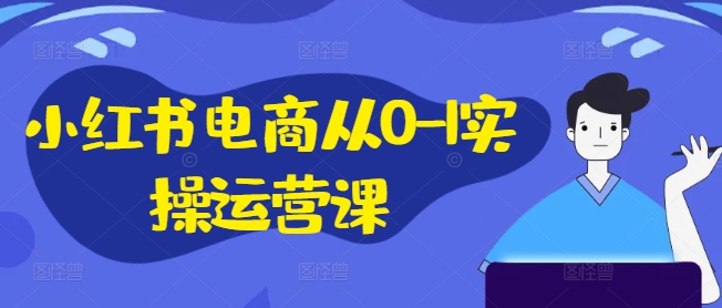 小红书电商从0-1实操运营课，小红书手机实操小红书/IP和私域课/小红书电商电脑实操板块等-一个公司创业项目 - 淘金吧