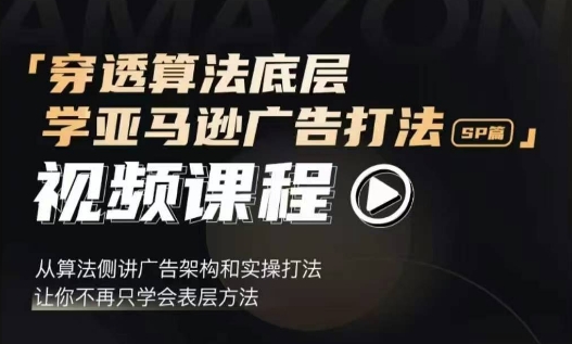 穿透算法底层,学亚马逊广告打法SP篇,从算法侧讲广告架构和实操打法,让你不再只学会表层方法-一个公司创业项目 - 淘金吧