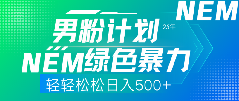 25年新男粉计划绿色暴力项目轻轻松松日收500+-一个公司创业项目 - 淘金吧
