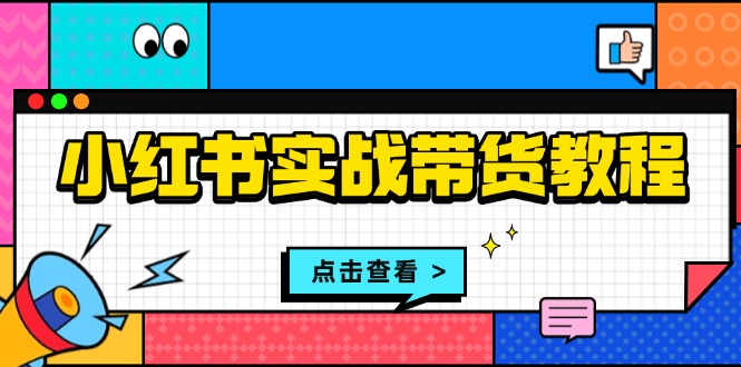 小红书实战带货教程：从开店到选品、笔记制作、发货、售后等全方位指导-一个公司创业项目 - 淘金吧