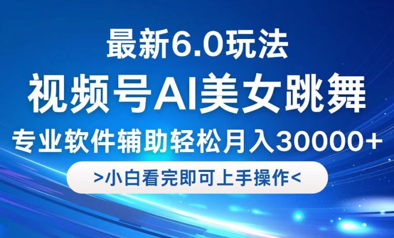 视频号最新6.0玩法，当天起号小白也能轻松月入30000+-一个公司创业项目 - 淘金吧