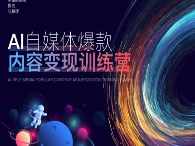 AI自媒体爆款内容变现训练营,20%底层逻辑,60%实操方法,20%案例拆解(即学即用)
