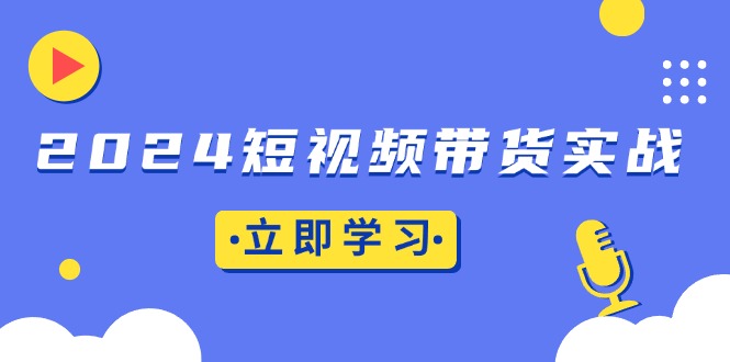 2024短视频带货实战：底层逻辑+实操技巧，橱窗引流、直播带货-一人公司创业项目 - 淘金吧
