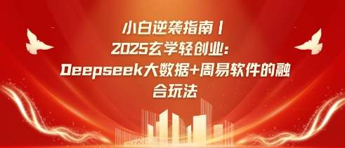 小白逆袭指南,2025玄学轻创业:Deepseek大数据+周易算法的融合玩法-一人公司创业项目 - 淘金吧