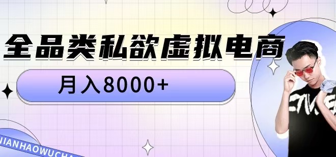 全品类私欲虚拟电商,月入8000+【揭秘】-一个公司创业项目 - 淘金吧