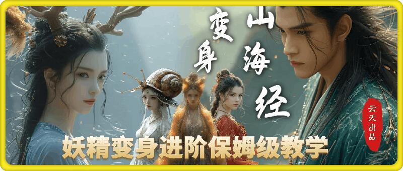 云天AI山海经变身视频教程，妖精变身进阶保姆级教学-一人公司创业项目 - 淘金吧