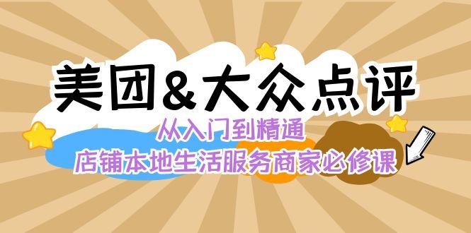 美团+大众点评 从入门到精通：店铺本地生活 流量提升 店铺运营 推广秘术 评价管理-淘金吧副业资源站