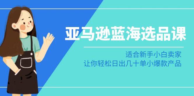 亚马逊-蓝海选品课：适合新手小白卖家，让你轻松日出几十单小爆款产品-淘金吧副业资源站