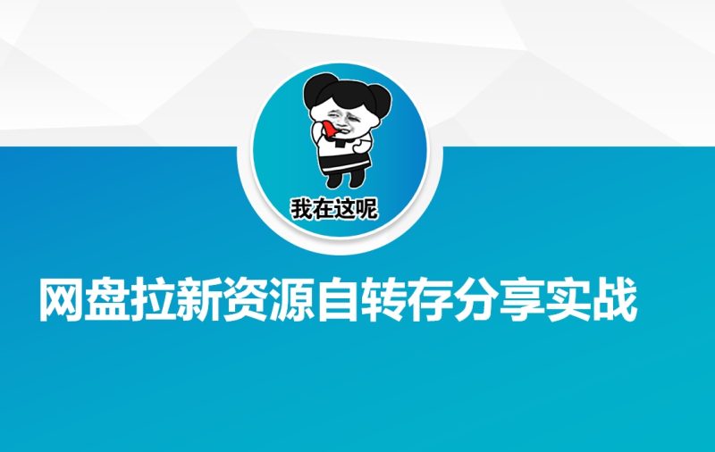 网盘拉新资源自动转存分享实战-一人公司创业项目 - 淘金吧