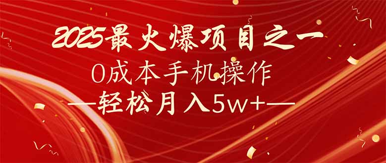 7天赚了2.6万，2025利润超级高！0成本手机操作轻松月入5w+-一人公司创业项目 - 淘金吧