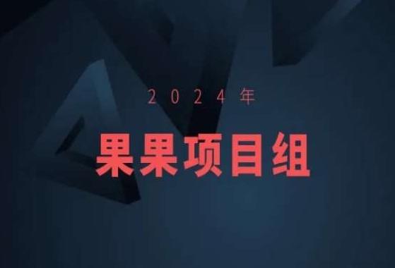2024年果果项目组项目合集-果果最新项目-一人公司创业项目 - 淘金吧