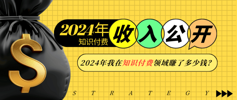 2024年知识付费收入大公开！2024年我在知识付费领域賺了多少钱？-一人公司创业项目 - 淘金吧