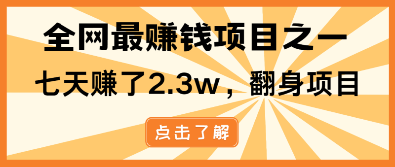 小白必学项目,纯手机简单操作收益非常高!年前翻身!-一人公司创业项目 - 淘金吧