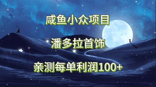 咸鱼小众项目，潘多拉首饰，亲测每单利润100+-一人公司创业项目 - 淘金吧