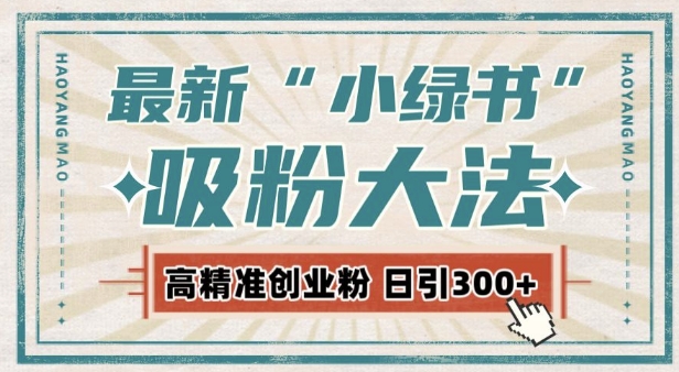 最新自动化“吸粉术”,小绿书激活私域流量,每日轻松吸引300+高质精准粉!-一人公司创业项目 - 淘金吧