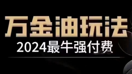 2024最牛强付费，万金油强付费玩法，干货满满，全程实操起飞(更新12月)-一人公司创业项目 - 淘金吧