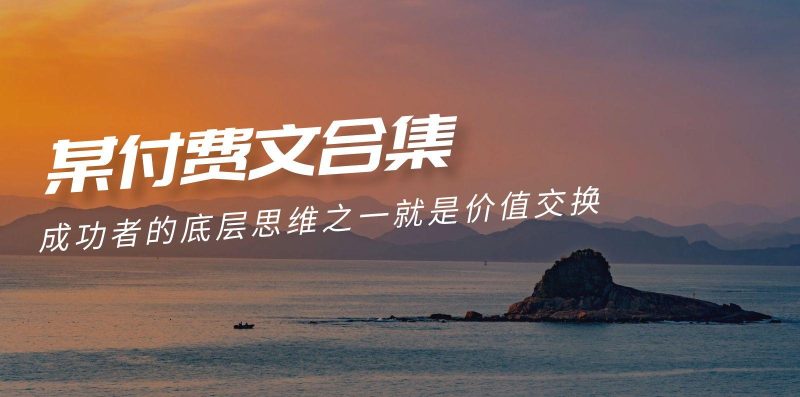 (9708期)赢在 8小时之外《付费文合集》成功者的底层思维之一 就是价值交换-一人公司创业项目 - 淘金吧