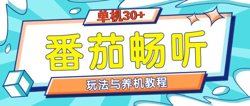 番茄畅听全方位教程与玩法：一天单设备日入30+不是问题-一人公司创业项目 - 淘金吧