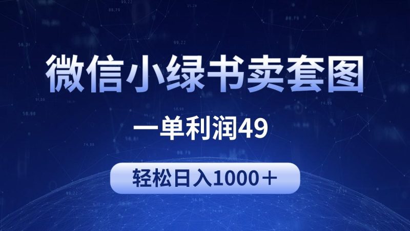 (9915期)冷门微信小绿书卖美女套图，一单利润49，轻松日入1000＋-一人公司创业项目 - 淘金吧