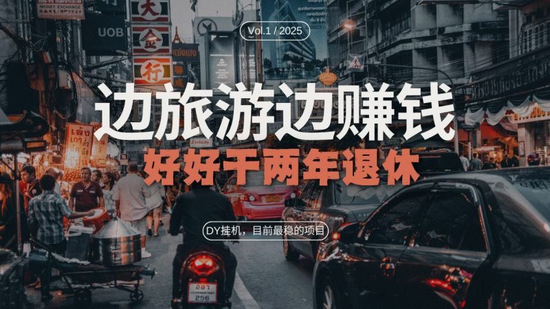 DY目前最稳的项目,矩阵放大边旅游边赚钱,好好好干两年退休-一人公司创业项目 - 淘金吧