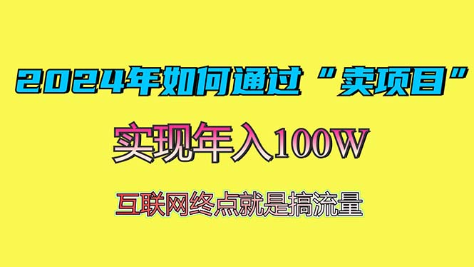2024年如何通过“卖项目”赚取100W：最值得尝试的盈利模式-一人公司创业项目 - 淘金吧
