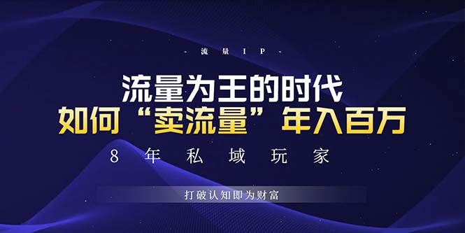 未来如何通过“卖流量”年入百万，跨越一切周期绝对蓝海项目-一人公司创业项目 - 淘金吧